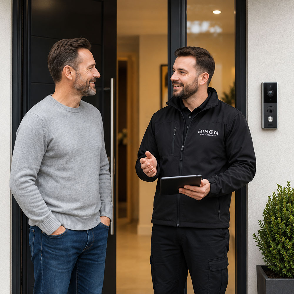 Bison Team Member withy Client