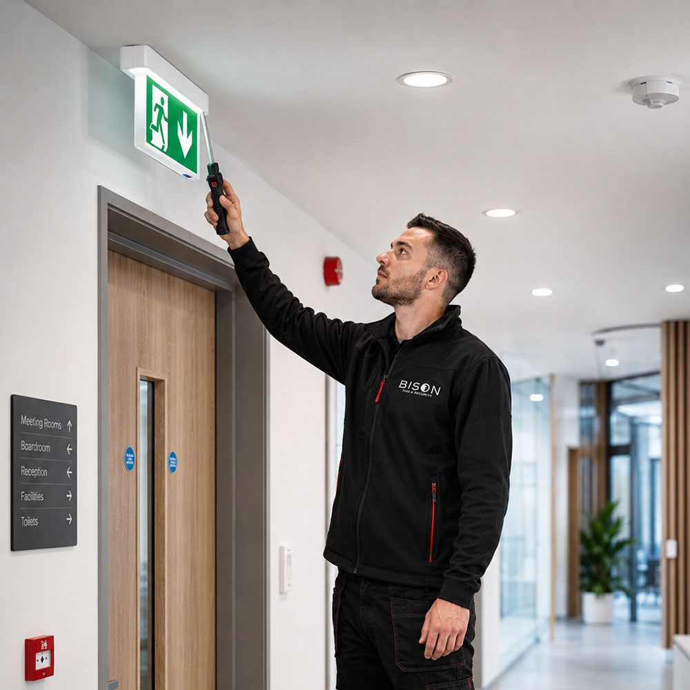 Fitting Illuminated Safety Sign